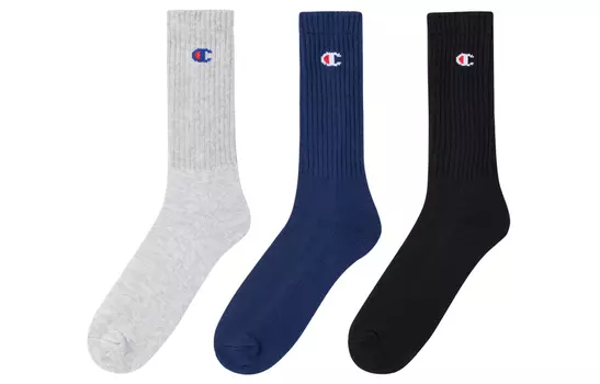 Носки до середины икры унисекс разноцветные Champion, White Ankle Socks
