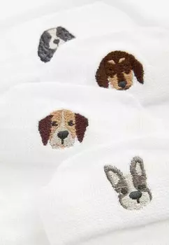 Носки EMBROIDERED 4 PACK REGULAR FIT Next, белый