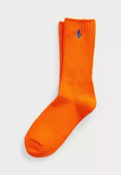 Носки EMBROIDERED PONY CREW SOCKS Polo Ralph Lauren, оранжевый