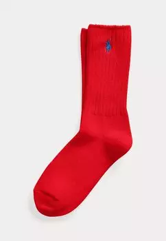 Носки EMBROIDERED PONY CREW SOCKS Polo Ralph Lauren, красный