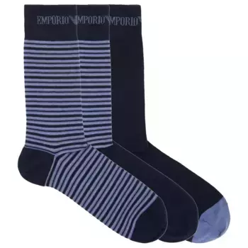 Носки Emporio Armani 302402_4F260 3 pairs, синий