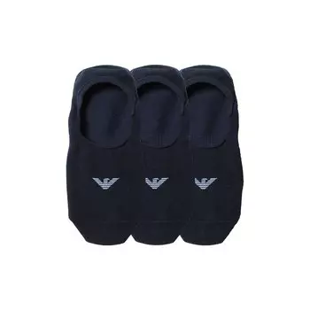 Носки Emporio Armani Underwear 306227 No Show 3 шт, черный