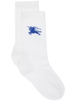 Носки Equestrian Knight Crew Burberry, белый