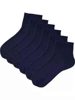 Носки Erwin Mller Unisex Kurz 6 Paar, синий