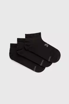 Носки Essential Low Cut, 3 пары Under Armour, черный