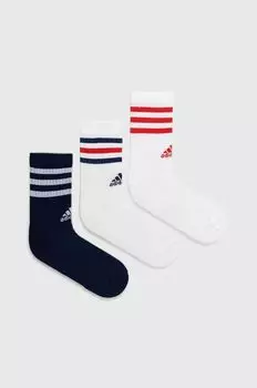 Носки Essentials, 3 пары adidas, белый