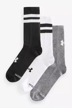 Носки Essentials Crew, 3 шт в упаковке Under Armour, черный