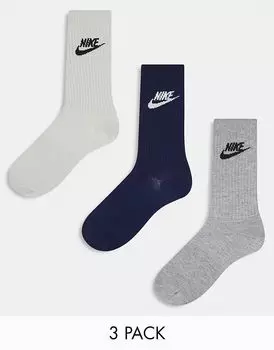 Носки Everyday Essential, 3 пары, многоцветные Nike