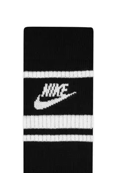Носки EVERYDAY ESSENTIAL CREW STRIPES UNISEX 3 PACK Nike Sportswear, черный