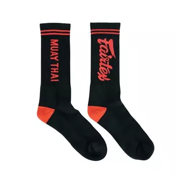 Носки Fairtex SOCK3, размер US13-14, черный/красный