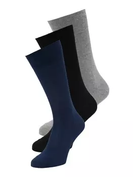 Носки Falke FAMILY, темно-синий/пятнистый серый/черный