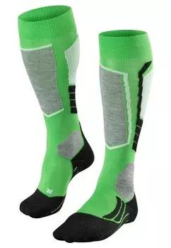Носки FALKE, ярко-зеленые.