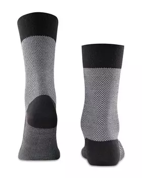 Носки Falke Sens. с узором «елочка», черный