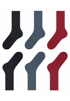 Носки FAMILY 3-PACK EVERYDAY CASUAL FALKE, темно-синий