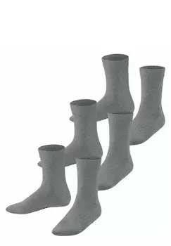 Носки FAMILY 3-PACK-MIX FALKE, цвет light greymel