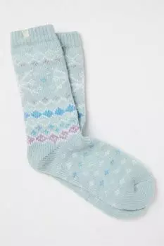 Носки Fatface fairisle с супермягким узором Fat Face, зеленый