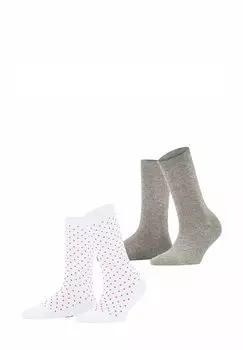 Носки FINE DOT 2-PACK Esprit, белый