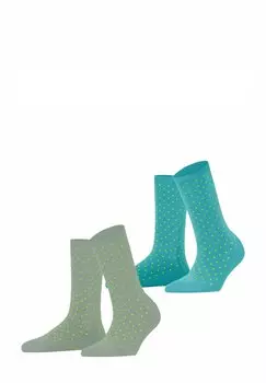 Носки FINE DOT 2-PACK Esprit, бирюзовый