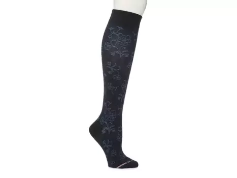 Носки Floral Women's Compression Knee Socks Dr. Motion, цвет black_navyfloralprint