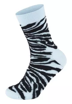 Носки FLUFFY ZEBRA UNISEX Happy Socks, светло-голубой