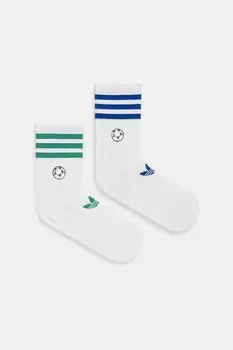 Носки Football CR 2 пары Adidas Originals, белый