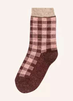 Носки forest checked Falke, коричневый