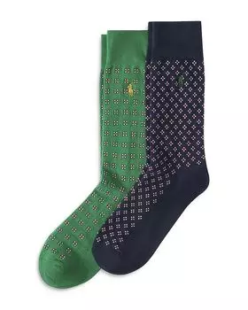 Носки Foulard Slack Crew, 2 пары Polo Ralph Lauren, мультиколор