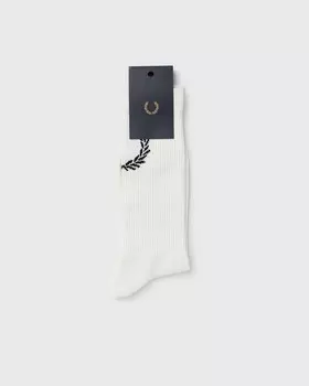 Носки Fred Perry Laurel Wreath Jacquard Sock, цвет snowwhite/black