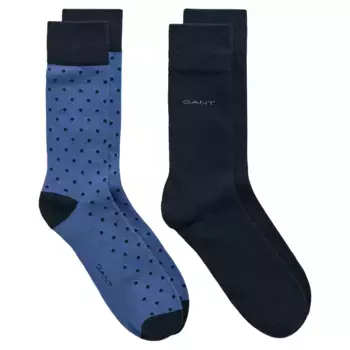 Носки Gant Dot And Solid 2 pairs, синий