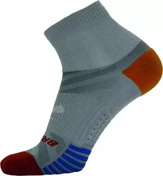 Носки Ghost Lite, комплект из 2 четвертей Brooks, цвет Light Grey/Red/Red/Light Grey