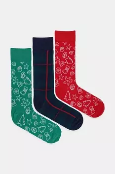 Носки Giftbox 3 пары United Colors Of Benetton, красный