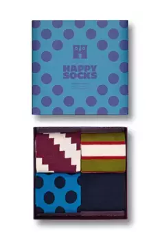 Носки GIFTBOX, 4 шт Happy Socks, мультиколор