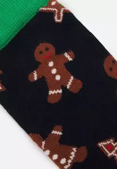 Носки Gingerbread Cookies Gift Box Unisex Happy Socks, темно-синие