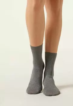 Носки GLITTER Calzedonia, светло-серый