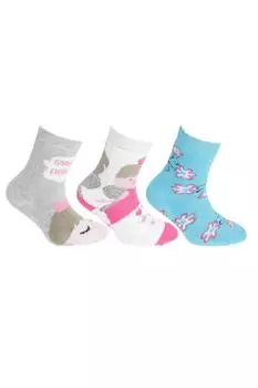 Носки Gripper с высоким содержанием хлопка (3 пары) Floso, мультиколор