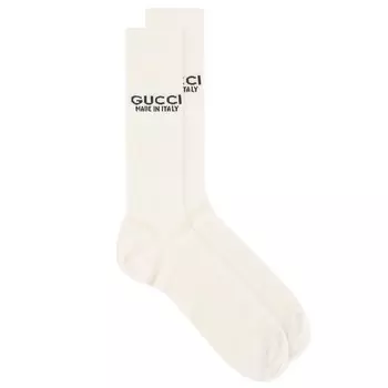 Носки Gucci Logo, слоновая кость
