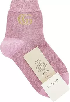 Носки Gucci Metallic Socks Roseate/Yellow
