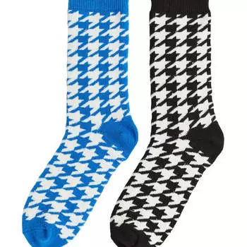 Носки H&amp;M Viscose-blend, 2 пары, голубой/белый/черный