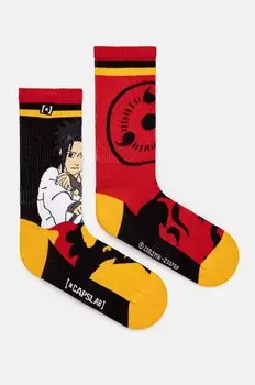 Носки х Наруто Capslab, красный