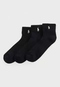 Носки HALF CUSHIONED SPORT ANKLE SOCK 3 PACK Polo Ralph Lauren, черный