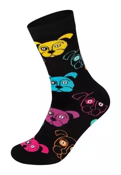 Носки HAMBURGER-DOG-THUMBS UP 3 PACK Happy Socks, темно-синий