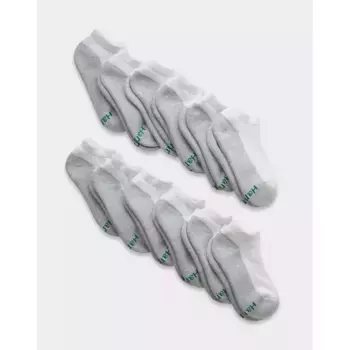 Носки Hanes Boys' 12pk Cushioned No Show Athletic Socks, цвет White