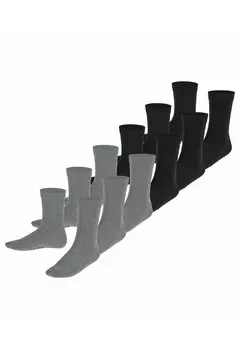 Носки Happy 6-Pack мультипак FALKE, цвет black/grey