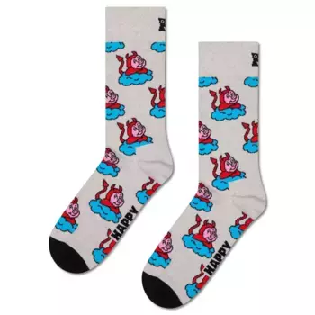 Носки Happy Bad pig crew, серый