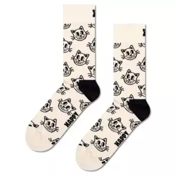 Носки Happy Cat crew, белый