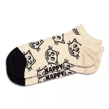 Носки Happy Cat short, бежевый