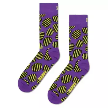 Носки Happy Chips crew, фиолетовый