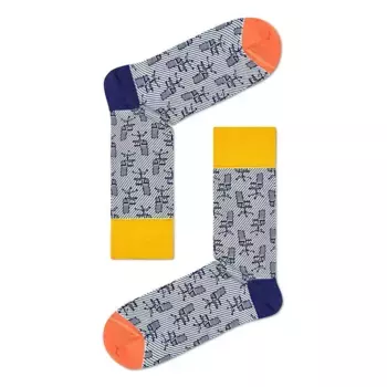 Носки Happy Dressed Office Chair Crew long, серый