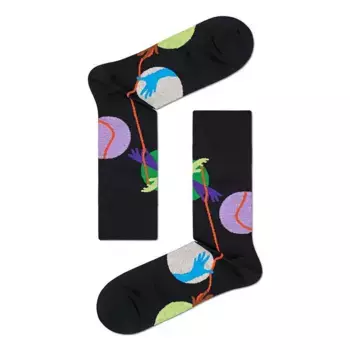 Носки Happy Dressed Puppet Show Crew long, черный