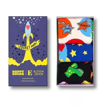 Носки Happy Elton john gift Half long 3 шт, разноцветный